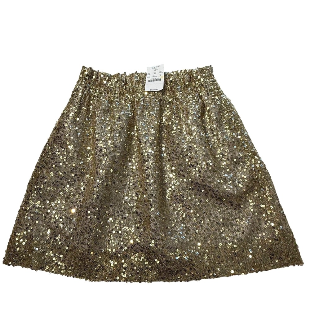 J. Crew Womens Sequin A-Line Mini Skirt Women's 0